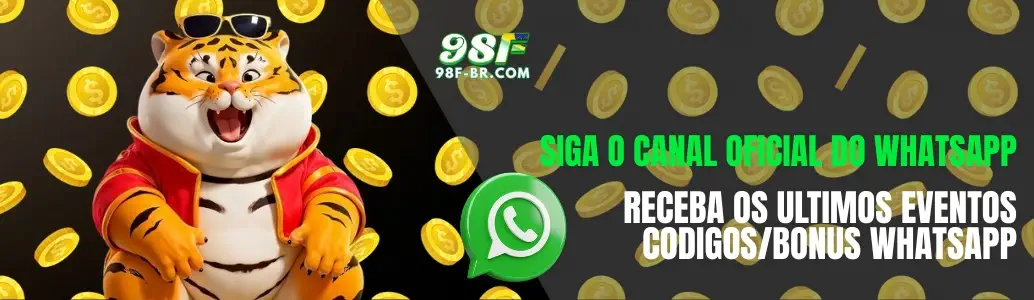 98F cassino promoção canal oficial do whatsapp