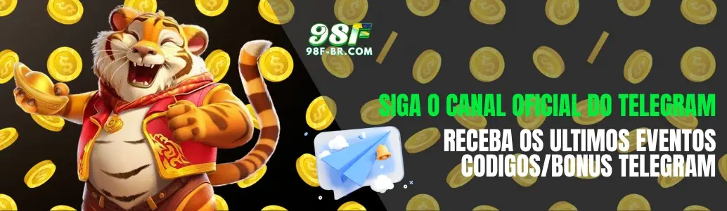 98F cassino bônus exclusivos canal telegram